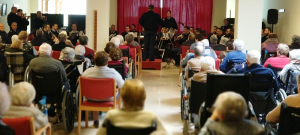 unidad de música de la agrupación del acuartelamiento aéreo de tablada en FUNDOMAR