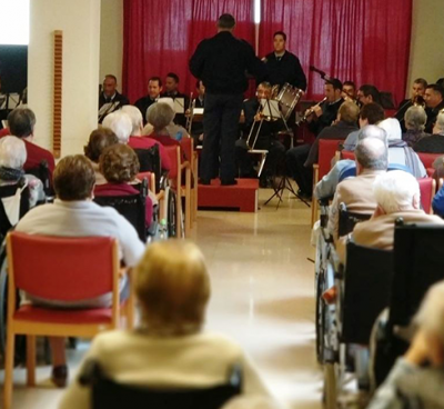 Concierto de la unidad de música de la agrupación del acuartelamiento aéreo de Tablada